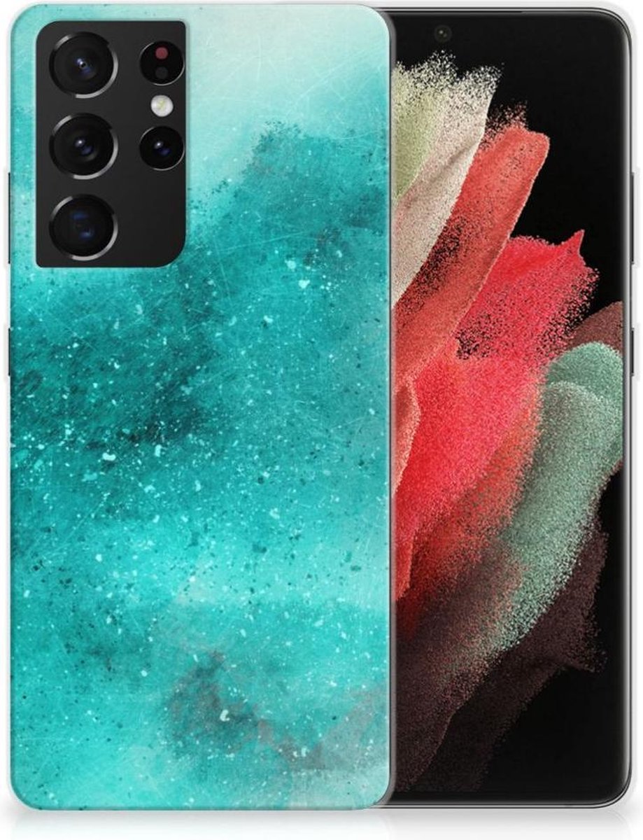 Hoesje maken Samsung Galaxy S21 Ultra Painting Blue