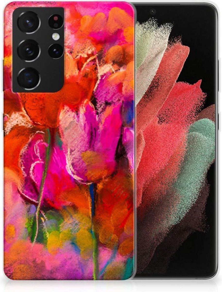 Hoesje maken Samsung Galaxy S21 Ultra Tulips