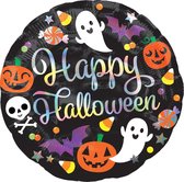 Amscan Folieballon Happy Halloween Junior 45 Cm Zwart