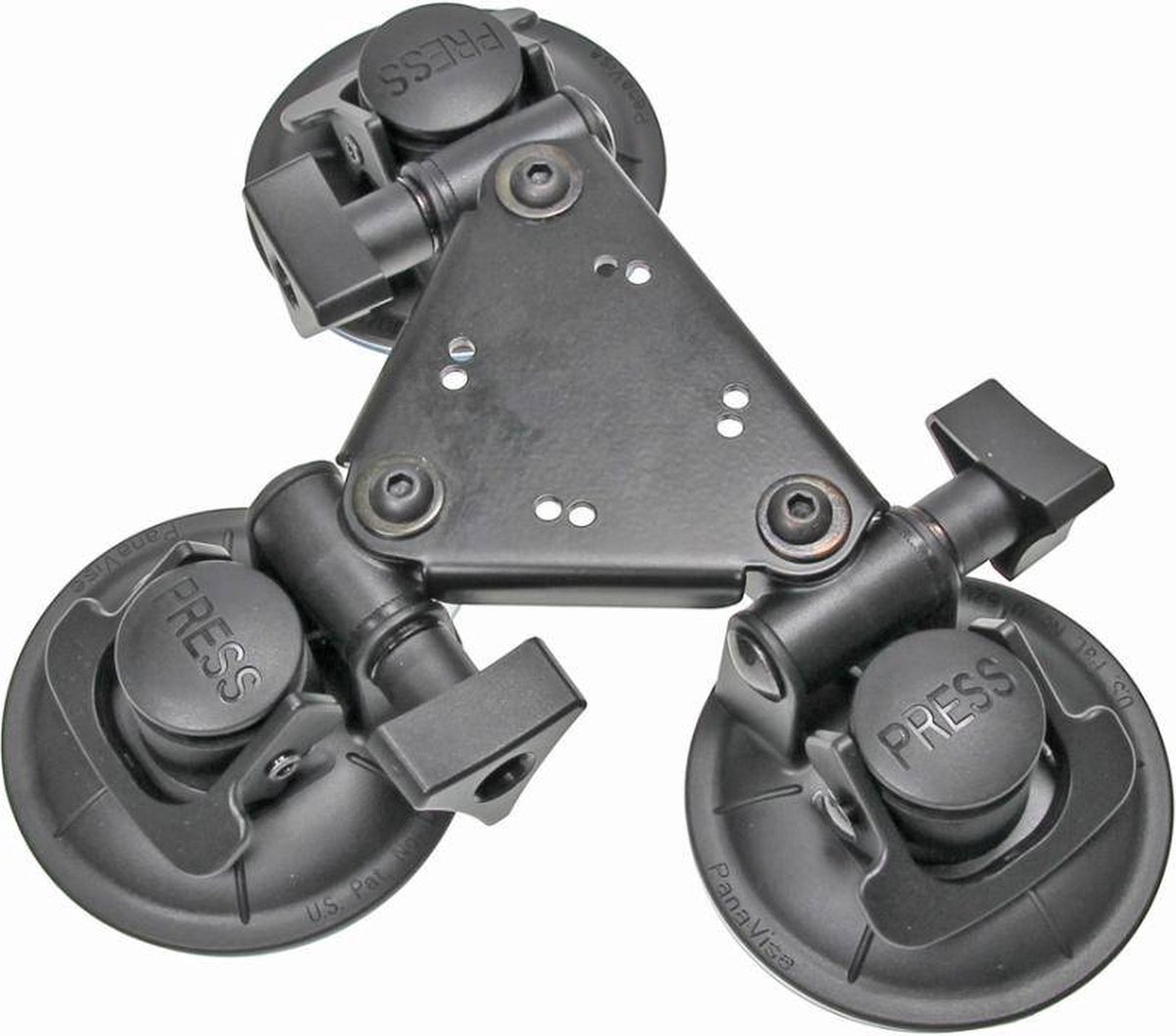 Triple zuignap base mount