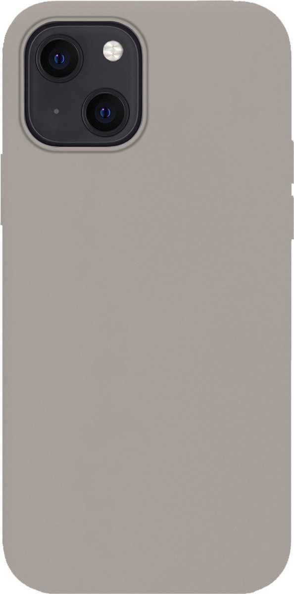 Hoes - Geschikt voor Apple iPhone 14 - Sterk & Shockproof - Hoesje Cover - Siliconen Case - Grijs