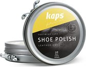 Kaps Shoe Polish Blik - Creme met was voor alle soorten gladleer, verzorgt het leer en geeft glans - (118) Zwart - 50ml