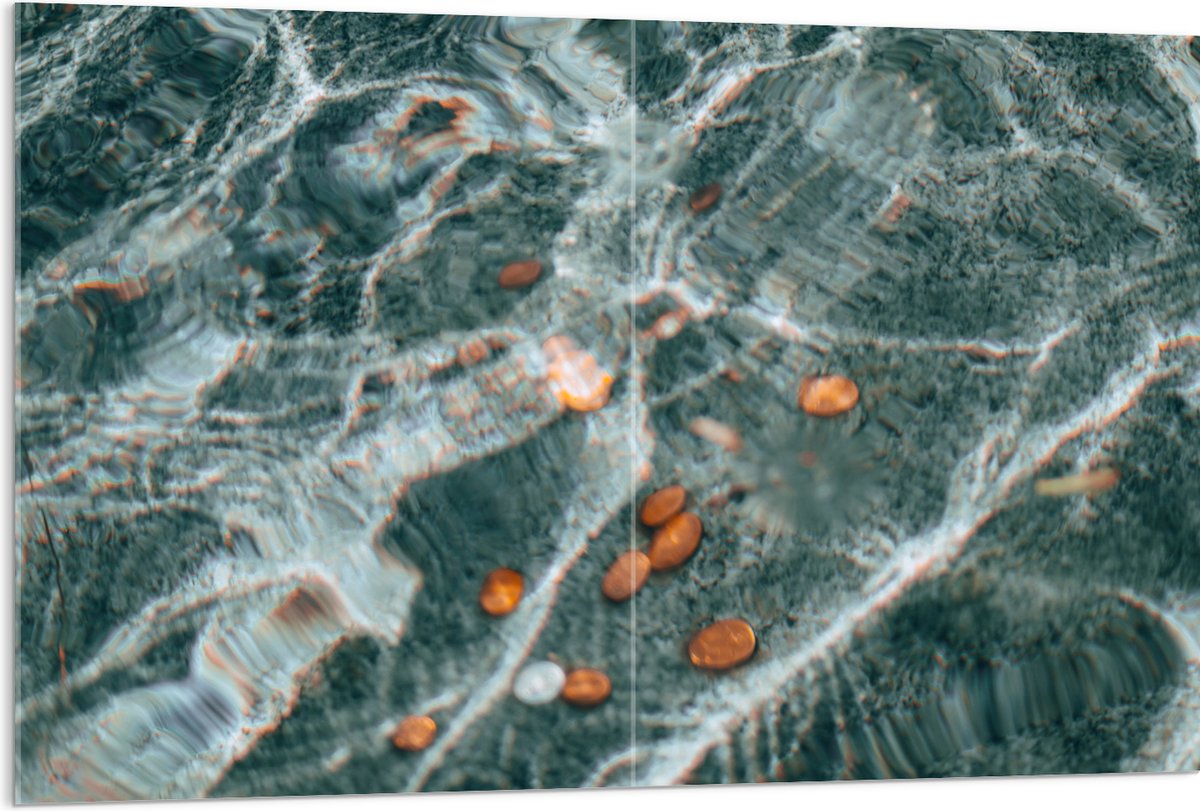 Acrylglas - Kleingeld op Bodem van Fontein - 120x80 cm Foto op Acrylglas (Wanddecoratie op