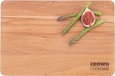 Crowd Cookware - Planche à découper en bois de hêtre étuvé - avec poignées pratiques - 30 x 20 x 2 cm