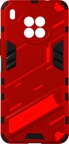 Stijve behuizing bi-materiaal Geschikt voor Huawei Nova 8i/ Honor 50 Lite rood Bibercas