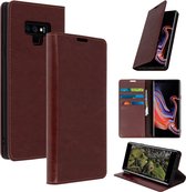 Leren Foliocase Geschikt voor Samsung Galaxy Note 9 Kaarthouder Standfunctie - Bruin