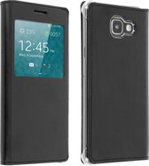 Geschikt voor Samsung Galaxy A5 2016 Case Window Time Display Video-ondersteuning zwart