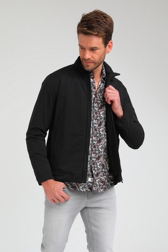 Jack & Jones Heren Bomberjack JJERUSH Zomerjas Effen Donkerblauw | Underwear District