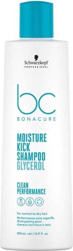 Schwarzkopf Bonacure Moisture Kick Shampoo 500ml - Normale shampoo vrouwen - Voor Alle haartypes