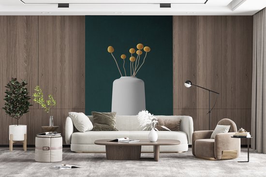 Papier peint - Papiers Papier peint photo Fleurs - Vase - Nature morte - Largeur 200 cm x Hauteur 300 cm