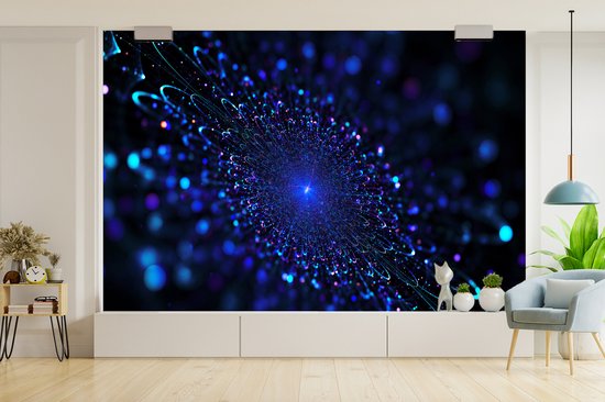 Papier fotobehang bleue d'une fleur