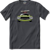 Oil In The Blood | Auto - Cars - Retro - T-Shirt - Unisex - Mouse Grey - Maat M