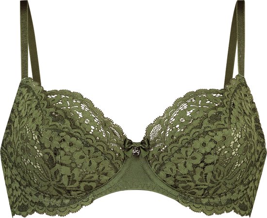 Hunkemöller Dames Lingerie Niet-voorgevormde beugel bh Rose - Groen - maat G85