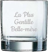Whiskeyglas gegraveerd - 38cl - La Plus Gentille Belle-mère
