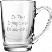 Theeglas gegraveerd - 32cl - Le Plus Sympa des Beaux-pères