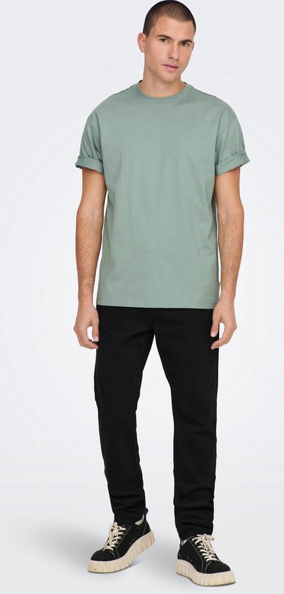 Only & Sons T Shirt Onsfred Rlx Ss Tee Noos 22022532 Chinois Vert Homme Taille - S