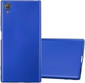 Cadorabo Hoesje geschikt voor Sony Xperia XA1 PLUS in METAAL BLAUW - Beschermhoes gemaakt van flexibel TPU silicone Case Cover