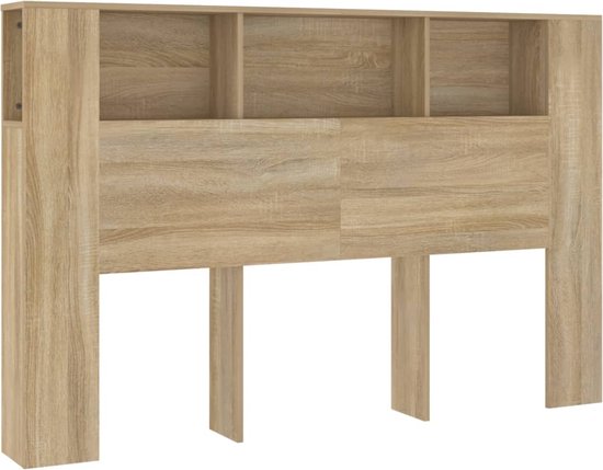 vidaXL Armoire tête de lit Chêne Sonoma 160 x 18,5 x 104,5 cm