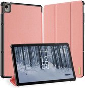 Dux Ducis Tablet Hoes Geschikt voor Nokia T21 - Dux Ducis Domo Bookcase - Roze