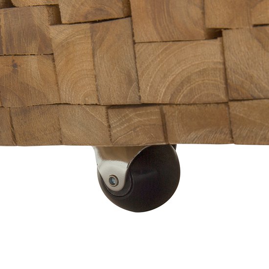 BELIANI GANDER - Salontafel - Lichte houtkleur - Teakhout