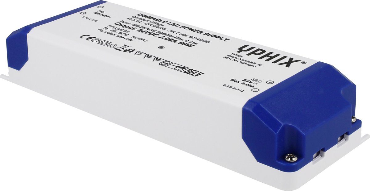 LED transformator 24V 2,08A Max. 50W dimbaar