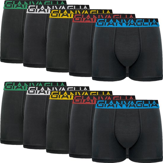 Boxershort Heren | 10-pack | Katoen | Maat M | Zwart | Ondergoed Heren | Onderbroeken Heren