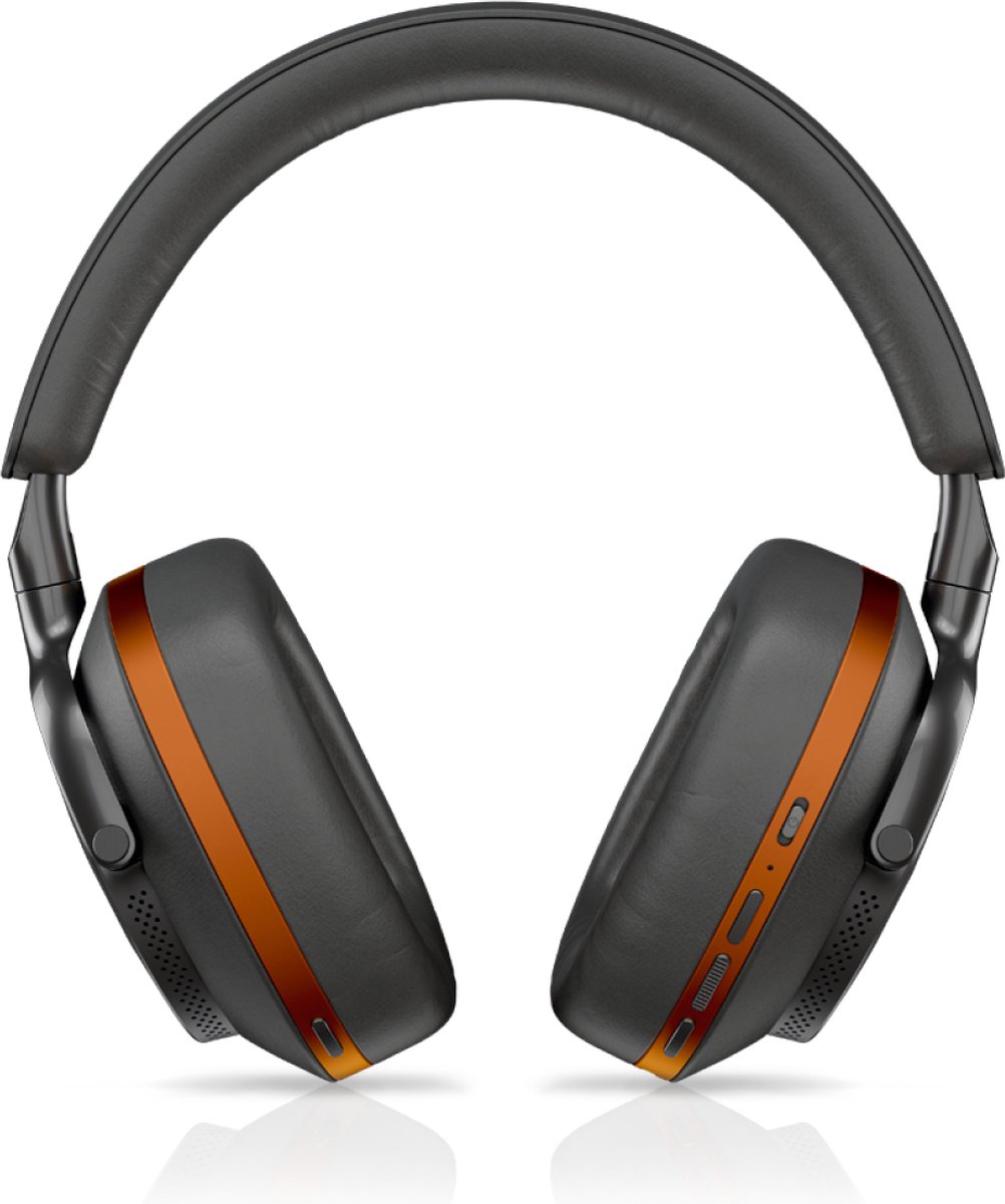 Bowers & Wilkins Px8 McLaren Edition Hoofdtelefoons Draadloos Hoofdband Oproepen/muziek USB Type-C Bluetooth Grijs Oranje