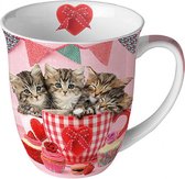 Mok - Cats in tea cups - 400ml