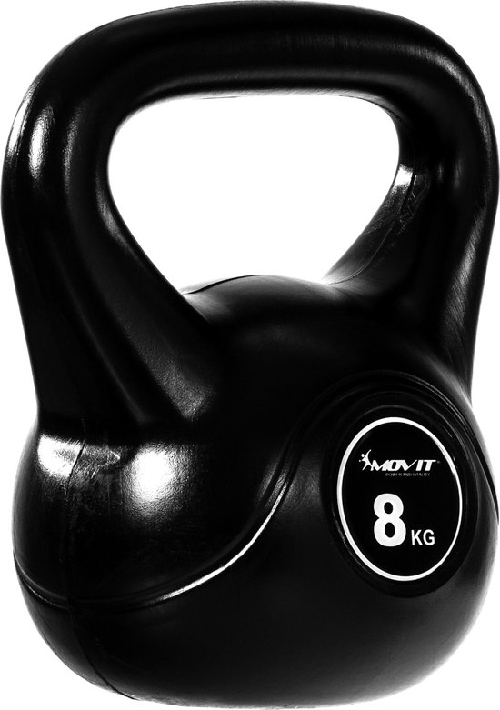 Kettlebell Kettlebells Gewichten Kettlebell 8 kg 25.9 cm Zwart