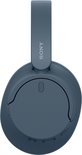 Sony over-ear koptelefoon in blauw met verstelbare hoofdband en oorschelpen.