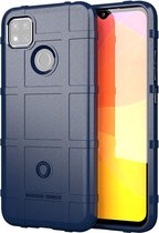 Xiaomi Redmi 10A Hoesje - Rugged Shield TPU Gelcase - Blauw - GSM Hoesje - Telefoonhoesje Geschikt Voor Xiaomi Redmi 10A