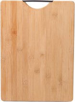 Snijplank - Snijplank bamboe - Met handvat - Werkblad - Keukenplank - Groenten - Fruiten - Bamboe - Dikte: 1,8 cm - 32 cm x 45 cm