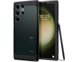 Spigen Tough Armor Samsung Galaxy S23 Ultra Hoesje Back Cover Groen