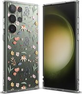 Ringke Fusion Samsung Galaxy S23 Ultra Hoesje Back Cover Flower