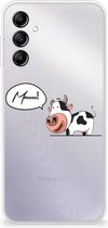 Foto hoesje Geschikt voor Samsung Galaxy A14 5G Telefoon Hoesje Gepersonaliseerd Cadeau Cow