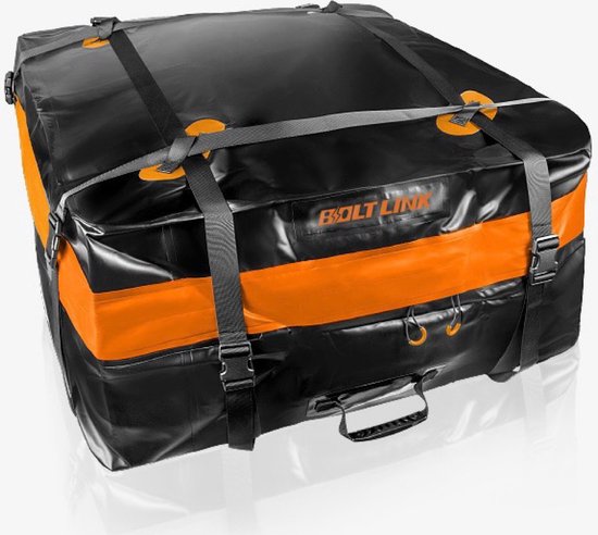 Boltlink - Sac de toit Voiture - 400L - Oranje Zwart - Sac de rangement  étanche - SUV... | bol.com