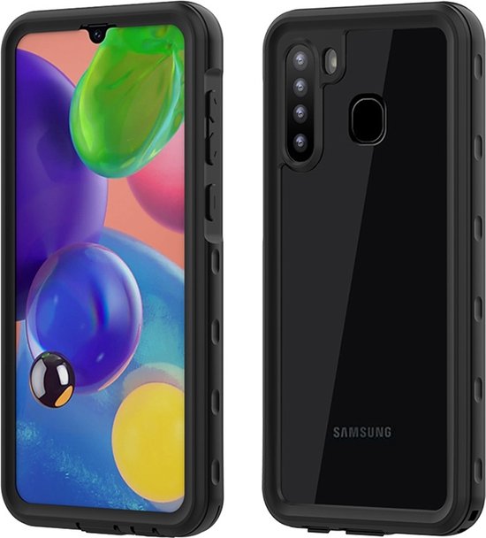 Mobiq - Coque étanche Samsung Galaxy A21 | Noir | bol