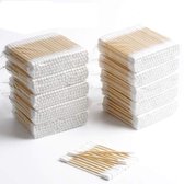 1000x Cotons-tiges - Bois - Bamboe - Respectueux de l'environnement - 10x 100 pièces (1000 cotons-tiges)