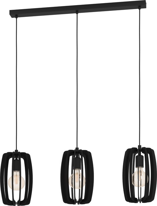 EGLO Bajazzara Hanglamp - E27 - 89 cm - Zwart