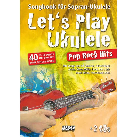 Let's Play Ukulele Pop Rock Hits + 2 CDs