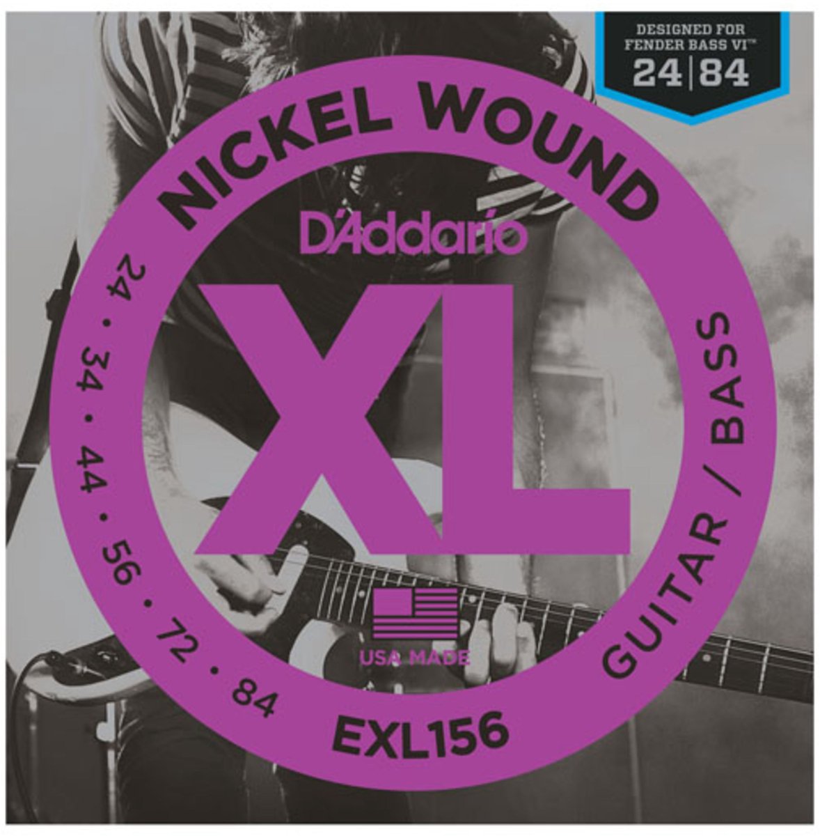 D'Addario EXL156 - Snarenset voor elektrische bas / bariton gitaar