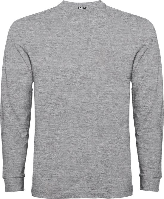 Licht Grijs Effen t-shirt lange mouwen model Pointer merk Roly maat XL