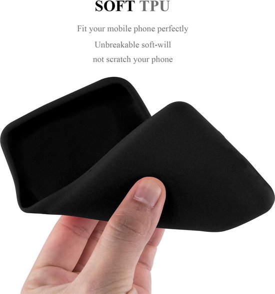 Cadorabo Hoesje geschikt voor Nokia 2.1 in CANDY ZWART - Beschermhoes gemaakt van flexibel TPU silicone Case Cover