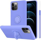 Coque Cadorabo pour Apple iPhone 13 PRO MAX en VIOLET CLAIR LIQUIDE - Coque de protection en silicone TPU souple avec anneau