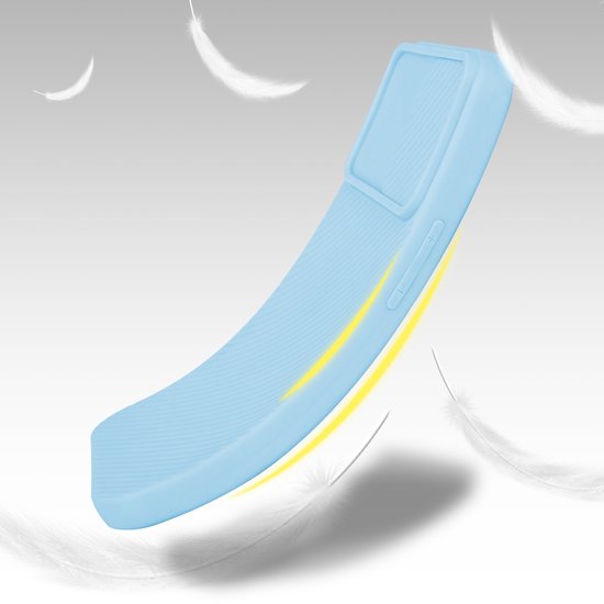 Coque Cadorabo pour Apple iPhone XR en Bonbon Light Blauw - Coque de protection en silicone TPU souple et avec protection pour appareil photo