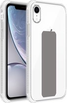 Coque Cadorabo pour Apple iPhone XR en GRIS - Coque de protection en silicone TPU flexible avec support et fonction de support
