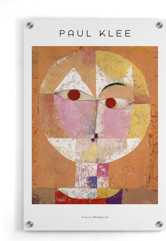 Walljar - Paul Klee - Senecio (Baldgreis) - Muurdecoratie - Acrylglas schilderij - 30 x 45 cm