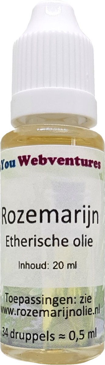 Goedkoopste Pure etherische rozemarijnolie - 20 ml - etherische olie - essentiële rozemarijn olie