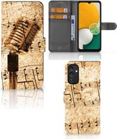Telefoonhoesje Geschikt voor Samsung Galaxy A14 5G Cover Ontwerpen Bladmuziek