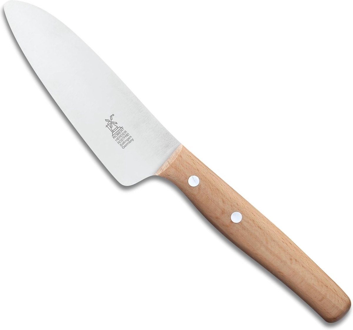 Robert Herder Mini Koksmes – Kindermodel – RVS – Lemmet 12 cm – Heft Beukenhout